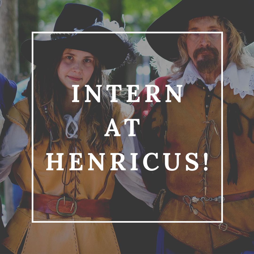 We're looking for summer interns! Head over to henricus.org/internships to learn more.