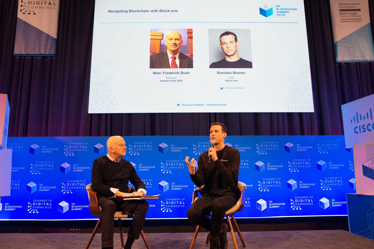 DigitalChamber's tweet photo. .@BrendanBlumer discussing benefits of using blockchain at #DCBlockchain Summit: “Data is the new oil and it’s floating around in ways companies can’t protect. It’s being spilled in ways that can’t be controlled.” https://t.co/ZcE9pzNMEE