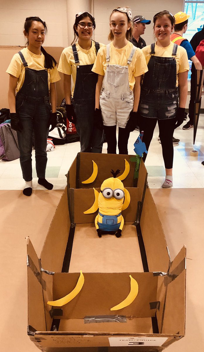 classe8a's tweet photo. Our @FIecoleCentral Minions are finished building with time to spare! @skillsontario #CBRSkills @dsbn #gettingraceready https://t.co/yCMT1ZiaQp