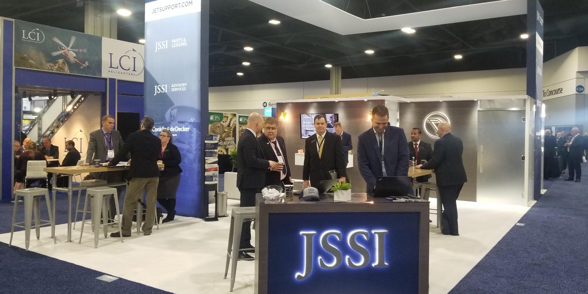 jssi's tweet photo. The JSSI #Helicopter Services team is on-site at #haiexpo19 in #Atlanta this week. Join us today at booth C3423 for a Weds #happyhour (3-5 p.m.) #bizav @conklindd #JSSIParts #JSSIAdvisoryServices https://t.co/029j3c4xmy