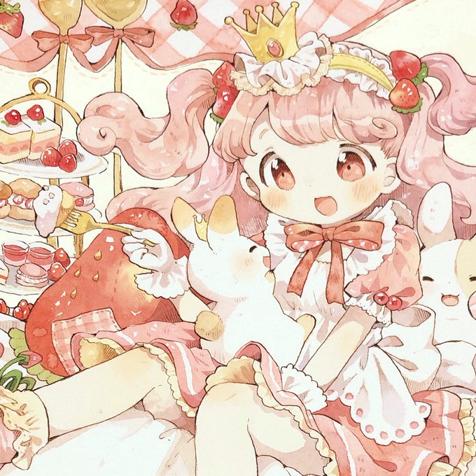 「blush strawberry shortcake」 illustration images(Latest)｜6pages