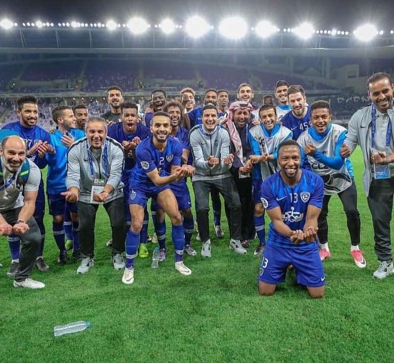 It was a bit strange game for me but my boys did their job and we came home with 3 points. 💪💙 #Alhilal  Special congrats to our captain <a href="/mbsh_10/">محمد الشلهوب</a> on the birth of his son 💙🍼