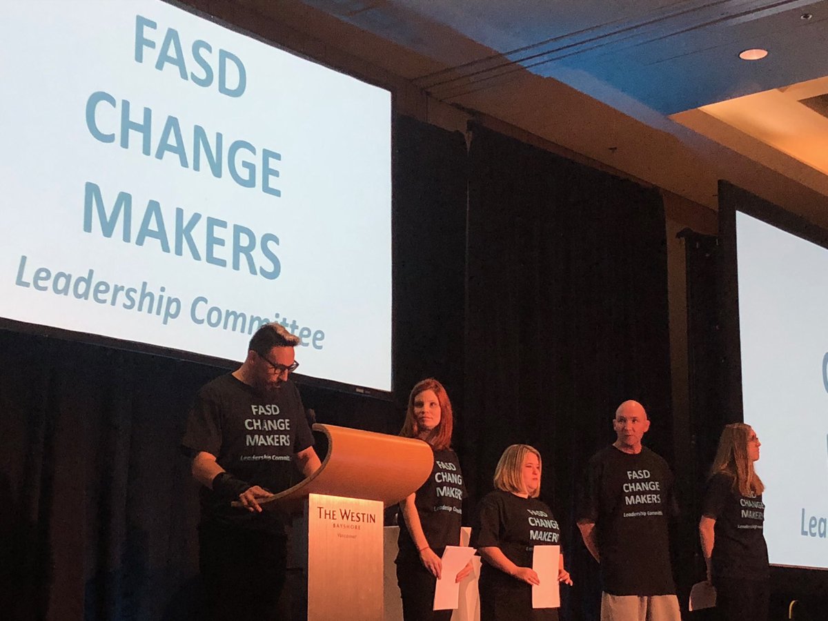 FASD international conference Vancouver. Opening by adults with Fetal alcohol spectrum disorder