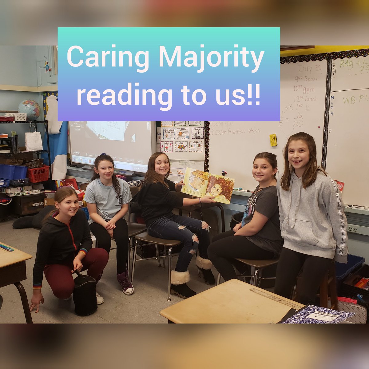 stacey_stark2's tweet photo. @OaksSchool3 6th graders reading to our class!! What a treat! 😊 https://t.co/xFM0KRQrLD