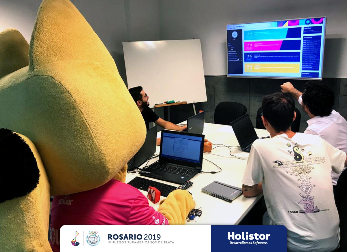 Holistor's tweet photo. Faltando solamente 7 días para comienzo de los Juegos Suramericanos de Playa Rosario 2019🥇 en #Holistor tuvimos el agrado de recibir a #Guazú la mascota oficial.
Queremos compartir con todos nuestros seguidores algunas imágenes que retratan su paso por la empresa.
@Rosario_2019 https://t.co/0Du8jpXAgR