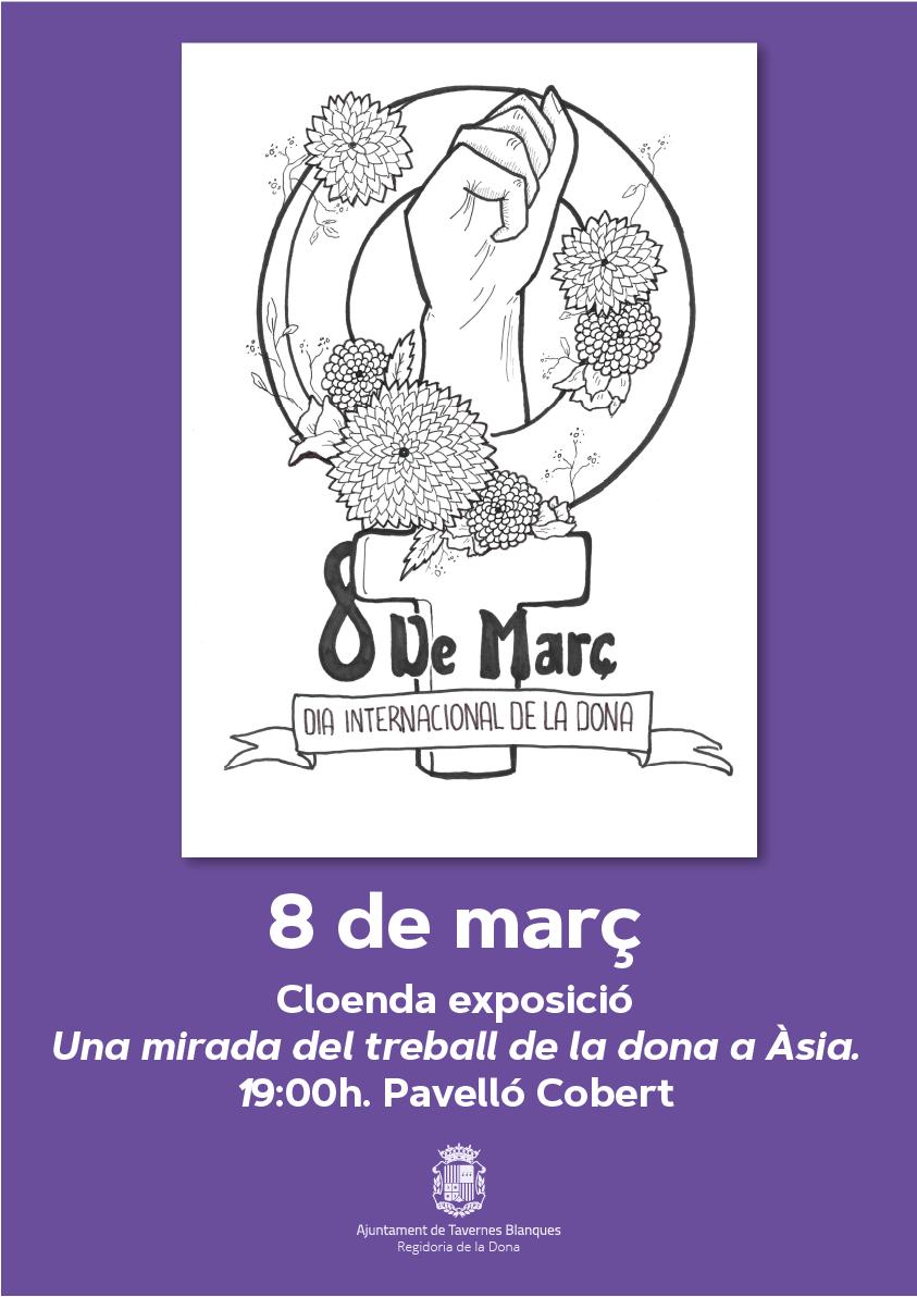 Cloenda exposició _Una mirada del treball de la dona a Àsia_ 
📆 8 març
⌚️19:00
📍Pavelló Cobert