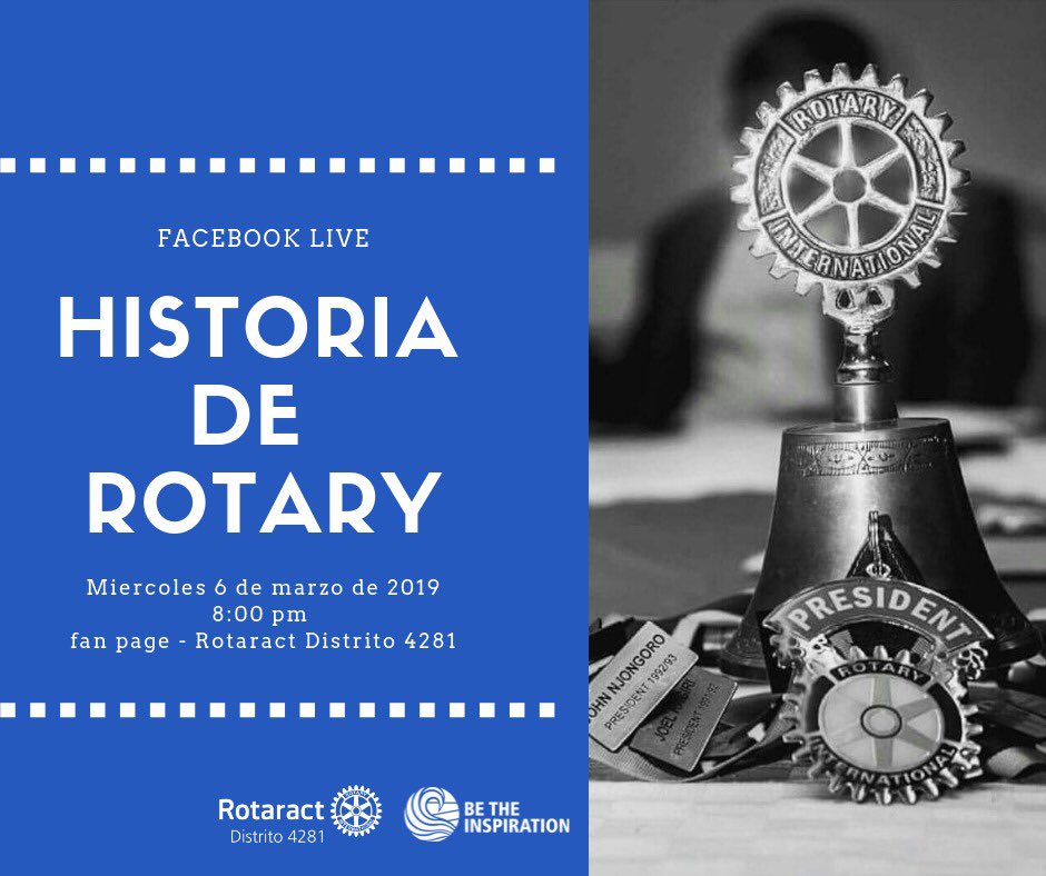 ¡NO SE LO PUEDEN PERDER! esta noche regresa el Comité de Capacitaciones con “Historia de Rotary”.