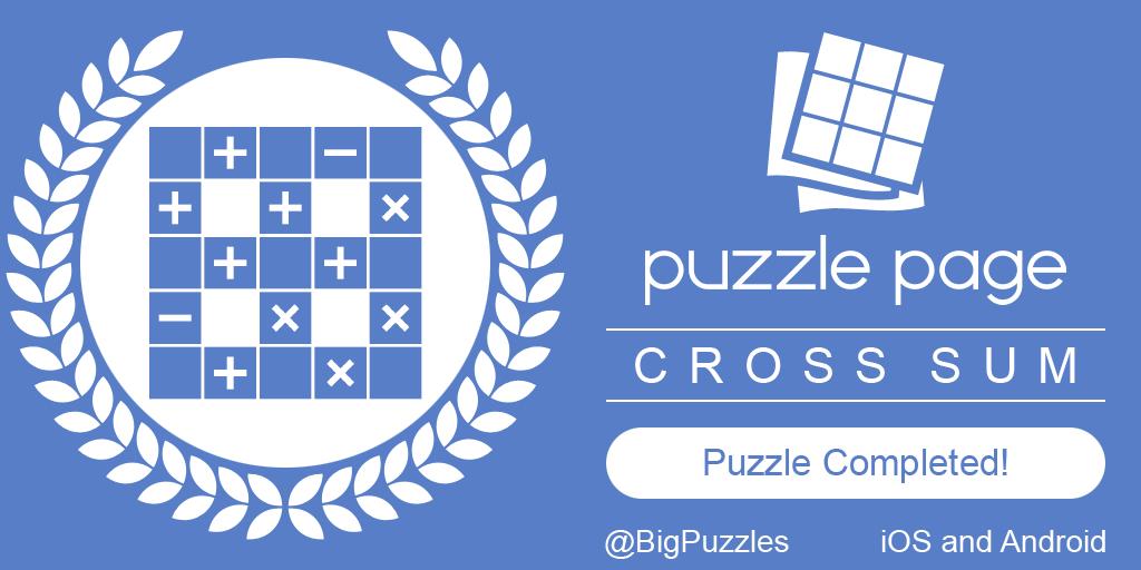 mostafaemad18's tweet photo. I completed a Cross Sum in #PuzzlePage. Play for free! https://t.co/yOsPcTLymc https://t.co/ktc1HdWsXr
