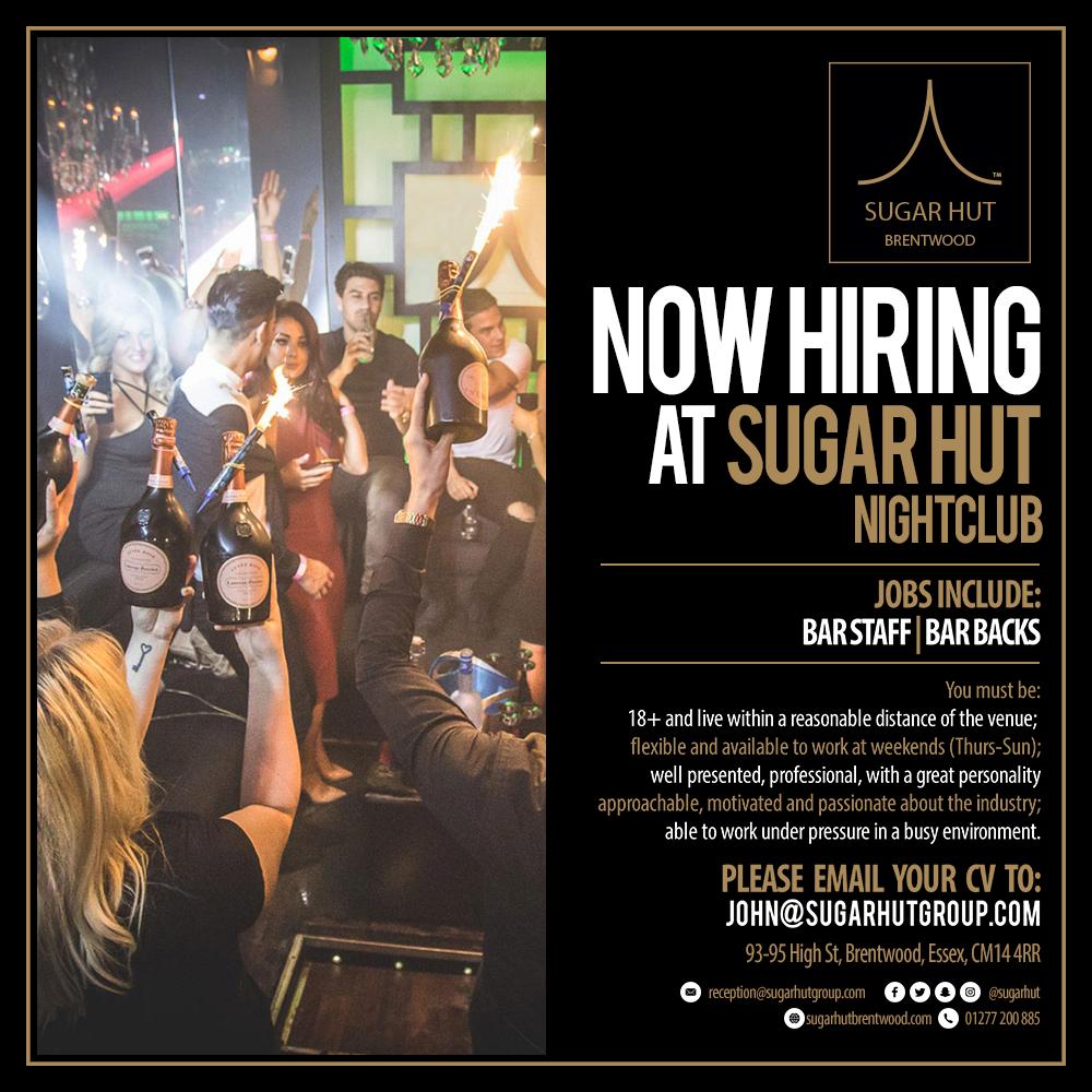 sugarhut's tweet photo. Have you ever considered
working in hospitality?
@sugarhut are now employing
#BarStaff, #Hostesses & #BarBacks
to join our team!
Send us your CV via
https://t.co/ygOTewBN4O
or via #Facebook:
https://t.co/oSjvcwwNIt https://t.co/FAROU48YOh