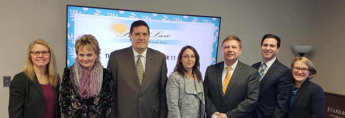 Today Stark &amp; Stark sponsored a seminar with the <a href="/MercerBarNJ/">Mercer County Bar Association</a> and <a href="/IWIRCNJ/">IWIRC New Jersey</a>.  Below is a photo with Shareholder Jen Gould,  Jeanne Naughton, Judge Poslusny, Karina Lucid, Shareholder Tom Onder, Ross Switkes, and Tara Schellhorn.