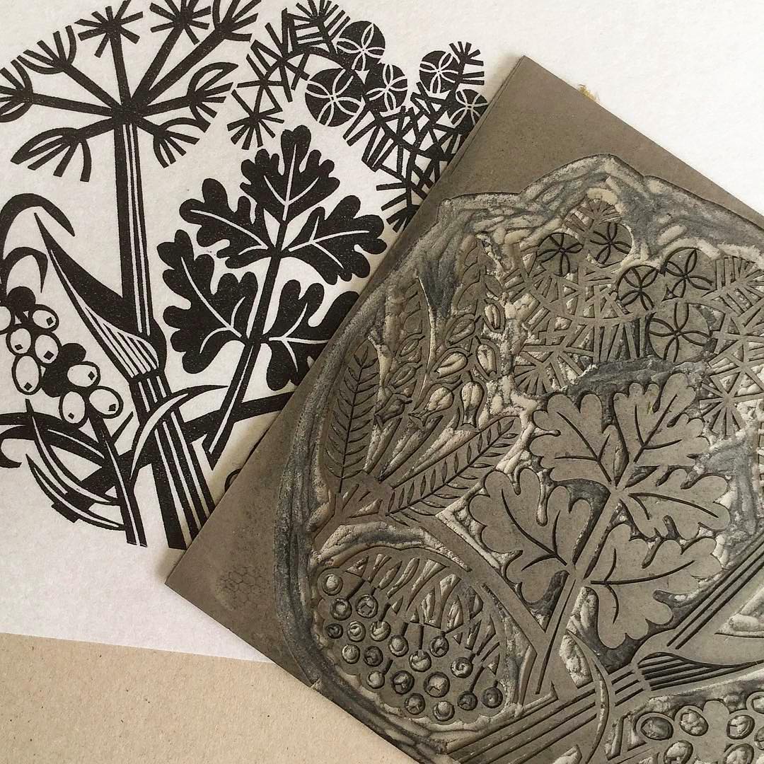 The original #linocut behind our beautiful bottle of Red Door Gin, designed by the talented printmaker Clare Curtis.

The print captures our locally-influenced #botanicals, inspired by Scotland’s mountains, forests and coastal fringes. 🏞

#gin #ginandtonic #scottishgin