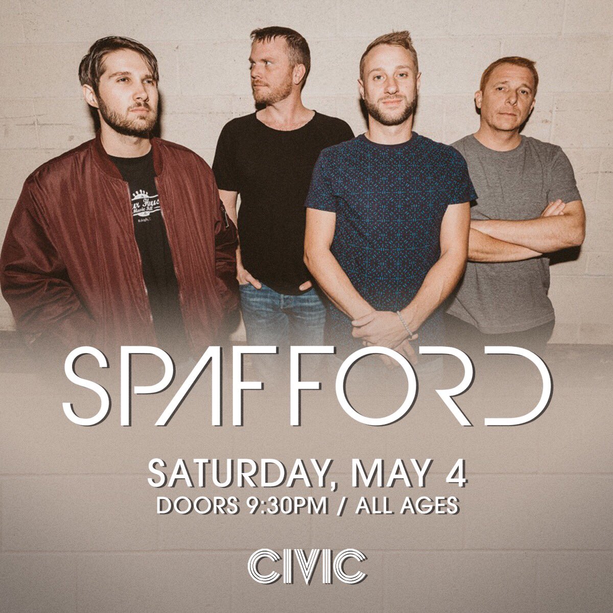 **ANNOUNCE**
New Orleans! We’re comin’ back for a special 🎷Jazz Fest🎷 late-night show at @civicnola on May 4th!

Presale tickets available starting at 10am local Thursday, March 7. General on sale this Friday, March 8.
Full tour dates and details at spafford.net/tour.