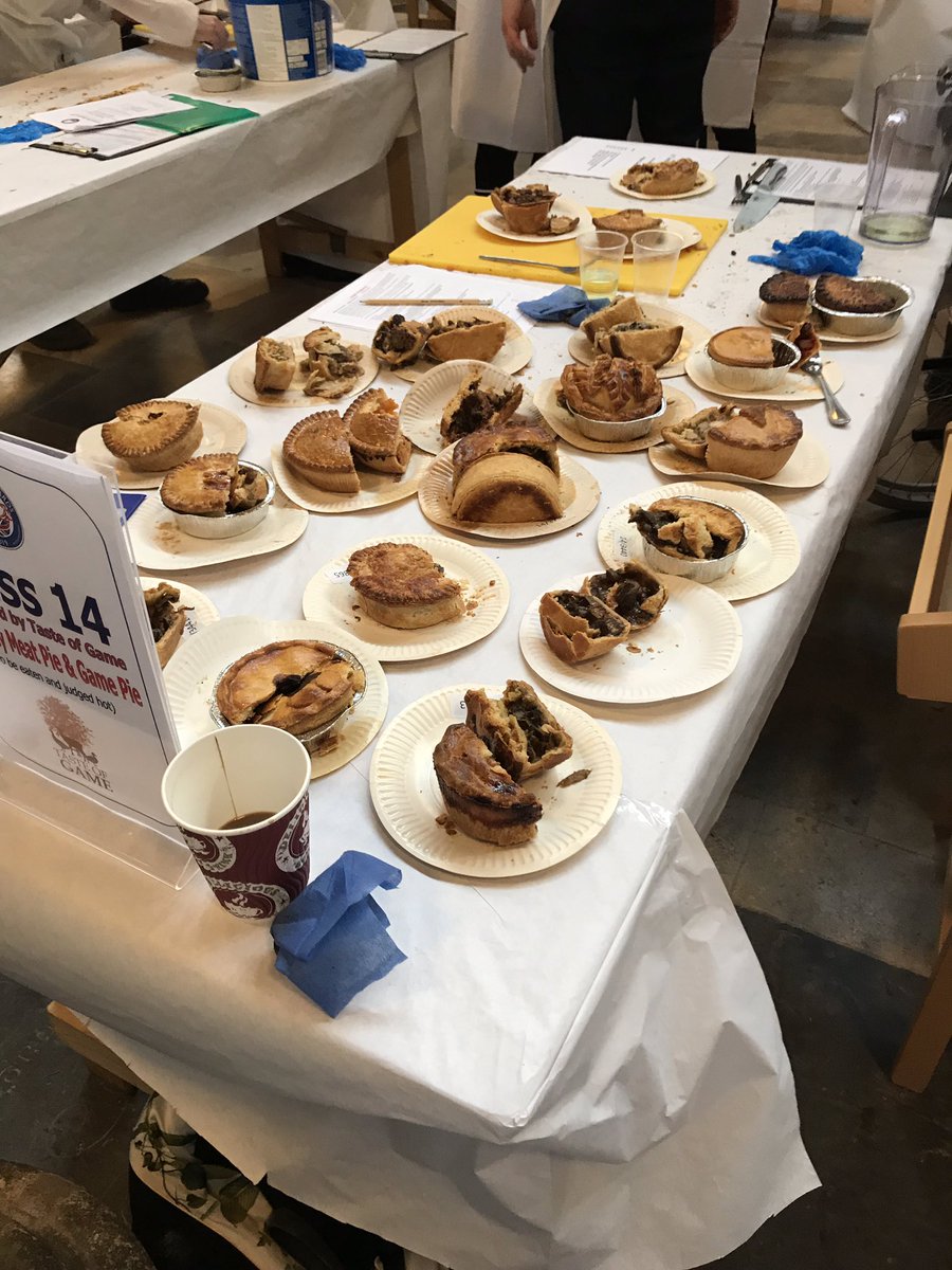 CobblersNibble's tweet photo. Awesome day at the British pie awards judging day, couldnโt eat another pie, well apart from the one I purchased from my butcher this morning. ๐ฅง๐ one of our top pies was made in Northamptonshire @foodawardsHQ https://t.co/UGZFSsiZb9