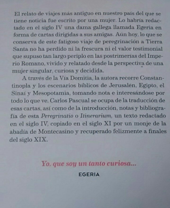 RocioRF2's tweet photo. Yo,  que soy un tanto curiosa...
Empezando a celebrar el 8 de marzo homenajeando a Egeria, autora hispana del primer relato de peregrinación a Tierra Santa. https://t.co/KAWWNdDf0A