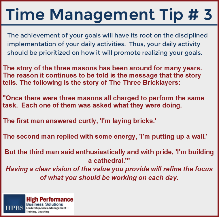 H_P_B_S's tweet photo. Focus on your goals and how your daily activities affect them! Having a clear vision of the value you provide will redefine your focus!
#sales #salescoaching #leadership #leadershipcoaching #business #businesscoaching #timemanagement #success #coloradocoach #hpbs https://t.co/7W3cz9ookl