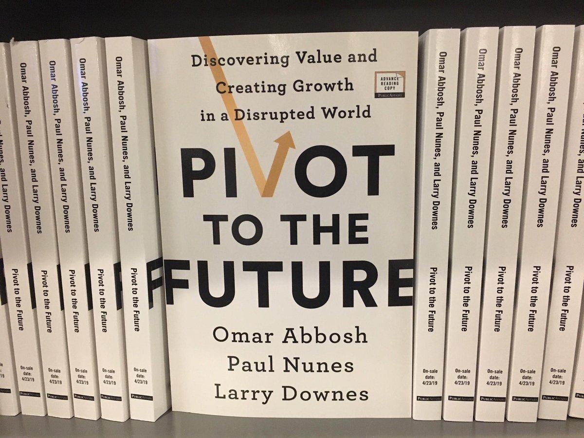 Honored to co-author a new book, "Pivot to the Future," that shows leaders how to harness disruption, make a #WisePivot and continuously reinvent (avail. April 23). <a href="/omarabbosh/">omar abbosh</a> @larrydownes  accntu.re/2MpSYlU