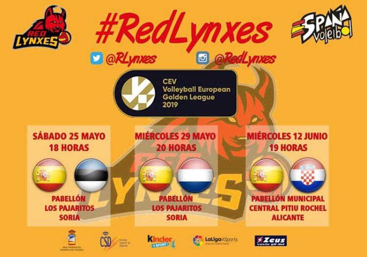 a_voley's tweet photo. Los @RLynxes y la @VoleyFemAbs en Alicante en junio!!! @vilar74 https://t.co/me7AFTn6vW