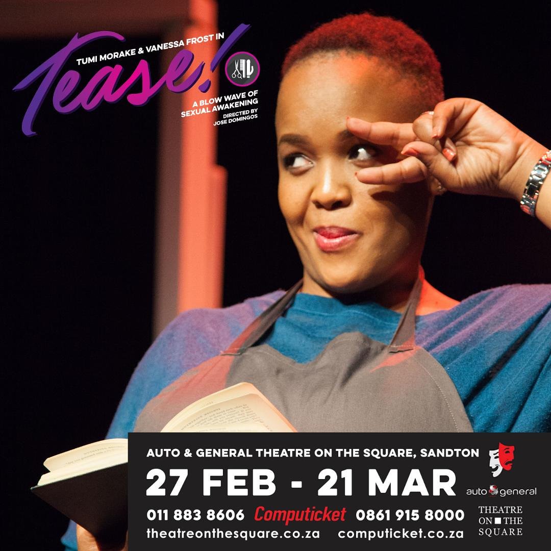 tumi_morake's tweet photo. Issa run. Issa whole theatre run at the @TheatreOnSquare Issa naughty but nice show with the original Cavewoman Vanessa Cooperman-Frost. 😁 #playwithme #thespian #hauweng https://t.co/ZCQLXbLzxK