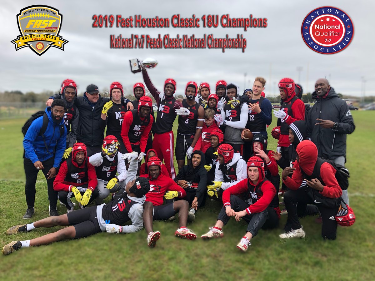 National7v7M's tweet photo. Congratulations to #FastHoustonClassic Champions.  You have received a Paid Bid for the the Peach Classic @Championship7v7 @7v7Association @STE_ELITE @KeithBlackmon @BrandonHuffman @RivalsFriedman https://t.co/fZ4OV15sOL