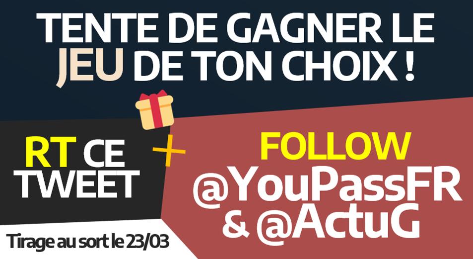 YouPassFR's tweet image. #3AnsAG, 3 ans de passion et de partage ça se fête @ActuG non ? 🎉😋
Pour l'occas' tente de gagner le jeu de ton choix sur la plateforme que tu veux !
Pour participer : 
RT + Follow @YouPassFR &amp;amp; @ActuG 
Tirage au sort le 23/03