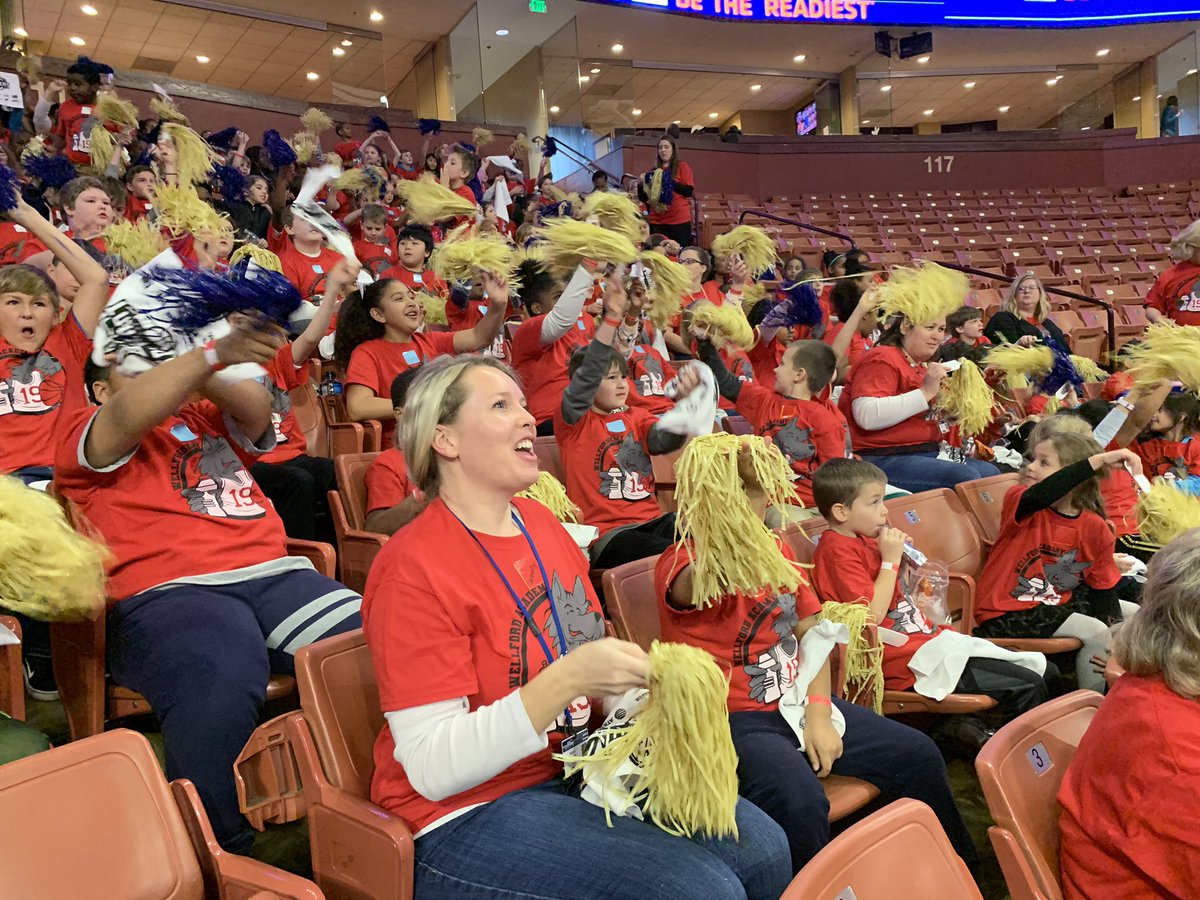 SpartanburgD5's tweet photo. Fun times at the @SECconference_ Women’s BBall tournament for our Wellford Academy and Florence Chapel Middle School students!  Students learning hard work in the classroom📚 and on the 🏀 court can pay off! #WeAreD5 https://t.co/0XY4pCmqg2