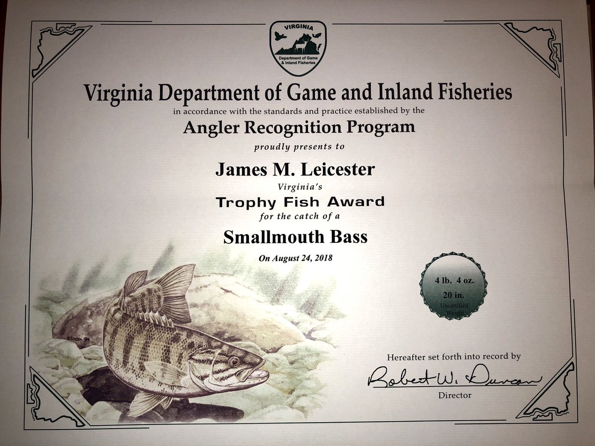 mleicester23's tweet photo. So cool to get this back!  Can’t wait to frame this up under the fish when I get it.  Caught last year in the @FLWFishing Piedmont BFL on #SmithMountain on a @LivingstonLures Guntersville Craw crankbait with my @FishRainshadow custom rods.  #FirstSmallie #FirstWasATrophy https://t.co/p3WeCLPW28