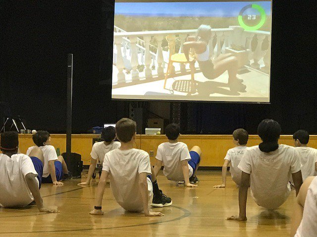 PeWbms's tweet photo. What's Tabata?!?! Still beating the bad weather here at WBMS P.E.!
#wackywednesdayworkout #doyourbest https://t.co/rciepj3gLL