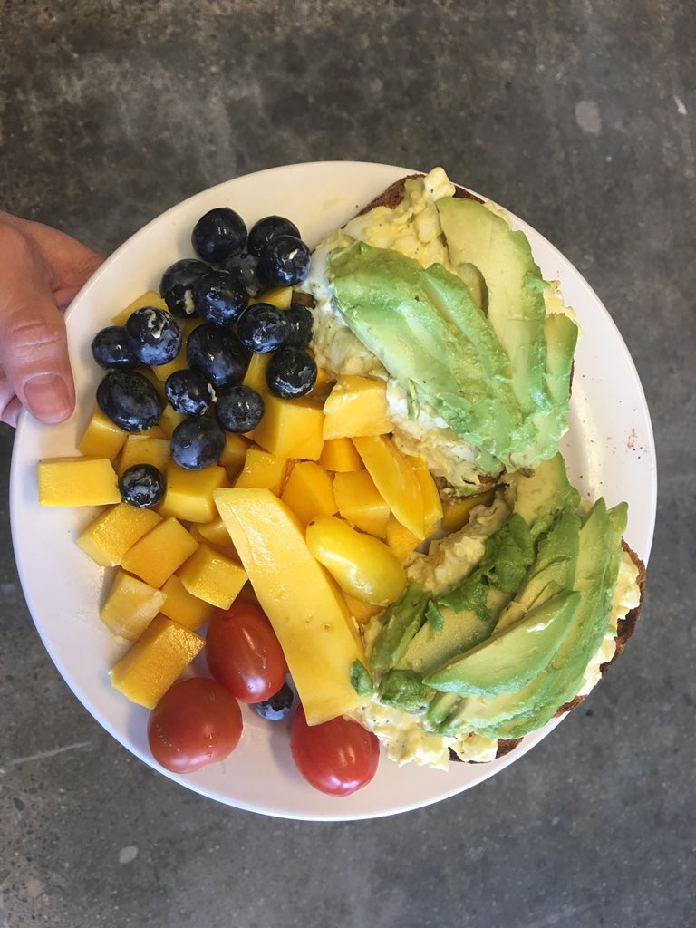 It’s going to be an amazing day. Starting off with a rainbow breakfast.