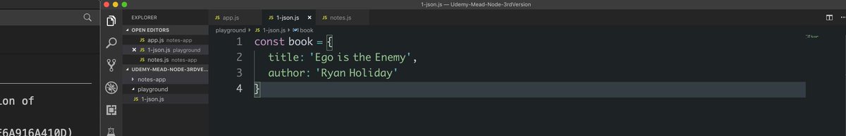 Another reason to love the great <a href="/udemy/">Udemy</a> Node.js course by <a href="/andrew_j_mead/">Andrew Mead</a>: His examples refer to great books! <a href="/RyanHoliday/">Ryan Holiday</a> <a href="/dailystoic/">Daily Stoic</a> #HumbleStrong #EgoIsTheEnemy
