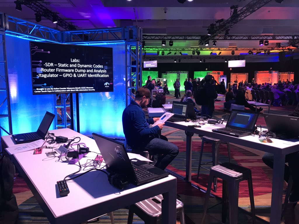 ActiveCmeasures's tweet photo. Join the team from @BHinfoSecurity and @ActiveCmeasures at the @RSAConference Sandbox // IoT Village, put on by @ISEsecurity

Learn how to replay wireless signals to unlock cars, expose and analyze router firmware, and recon GPIO and UART interfaces.

https://t.co/eQL65ZDMXH https://t.co/ypS1OfzZVd