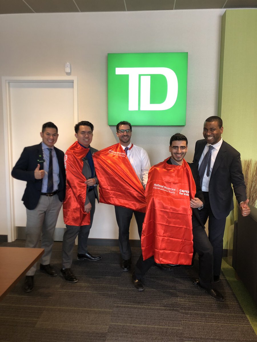 Our awesome <a href="/TD_Canada/">TD (Canada)</a> sponsor looks great in Capes! #leaside #capesforkids