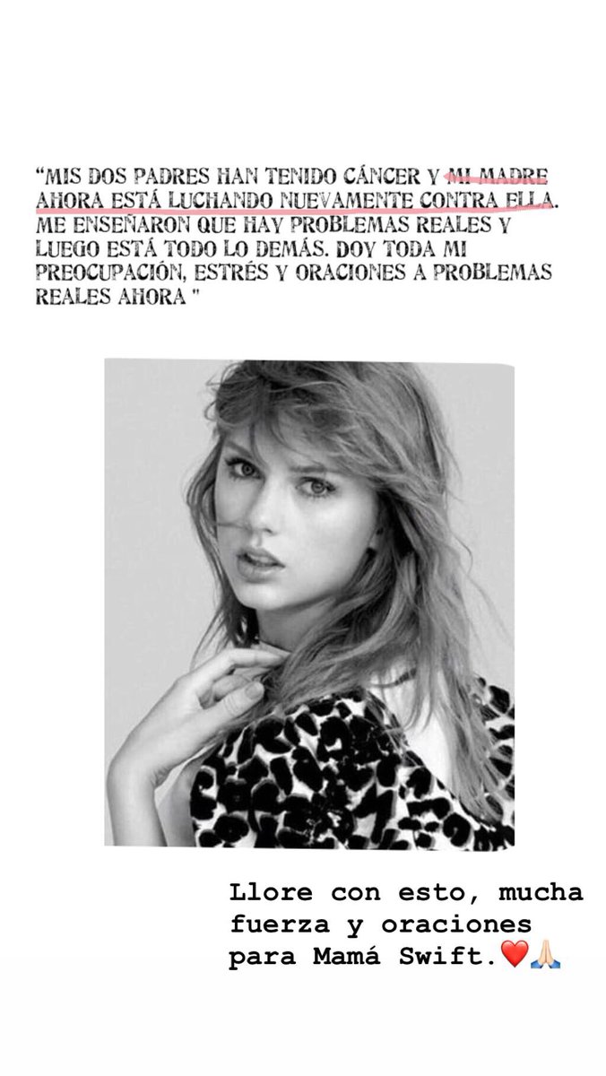 _swiftdecember's tweet image. #PrayForMomSwift #PrayForAndreaSwift #OremosPorAndreaSwift 

🙏🏻❤️

#TaylorXElle #TaylorSwift @taylorswift13