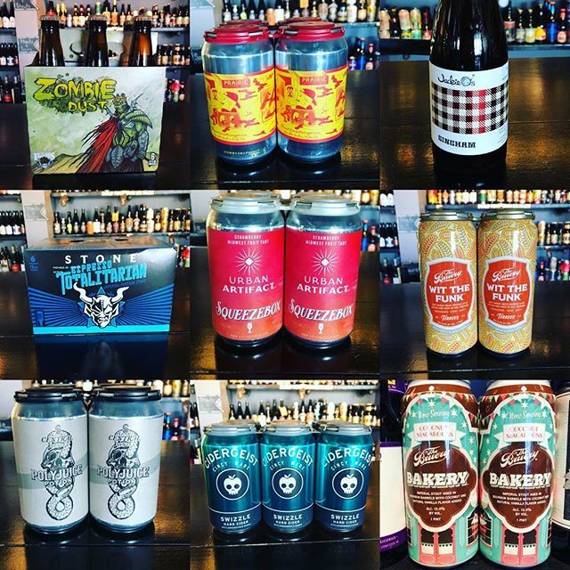 New stocks and restocks on some fantastic beers on this wonderful ☀️ and warm (just kidding) day. 
@3floydsbrewing Zombie Dust #paleale
@urbanartifactbeer Squeezebox strawberry #fruit #sour 
<a href="/prairieales/">Prairie Artisan Ales</a> Phantasmagoria #ipa 
@jackieosbrewery Gingham #che… ift.tt/2EIiUFR