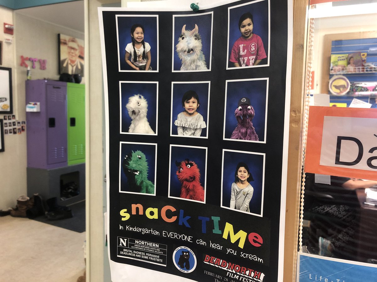 GabrielaPanza's tweet photo. The kids at Kaw Tay Whee School in #Detah just got their awards for their 2 #DeadNorth films! @CBCNorth #nwt They took home best marketing and best youth film for Snacktime and Flight of the Tentacle - and they got an honourable mention for best use of Indigneous language https://t.co/PiWCm6Dpb2