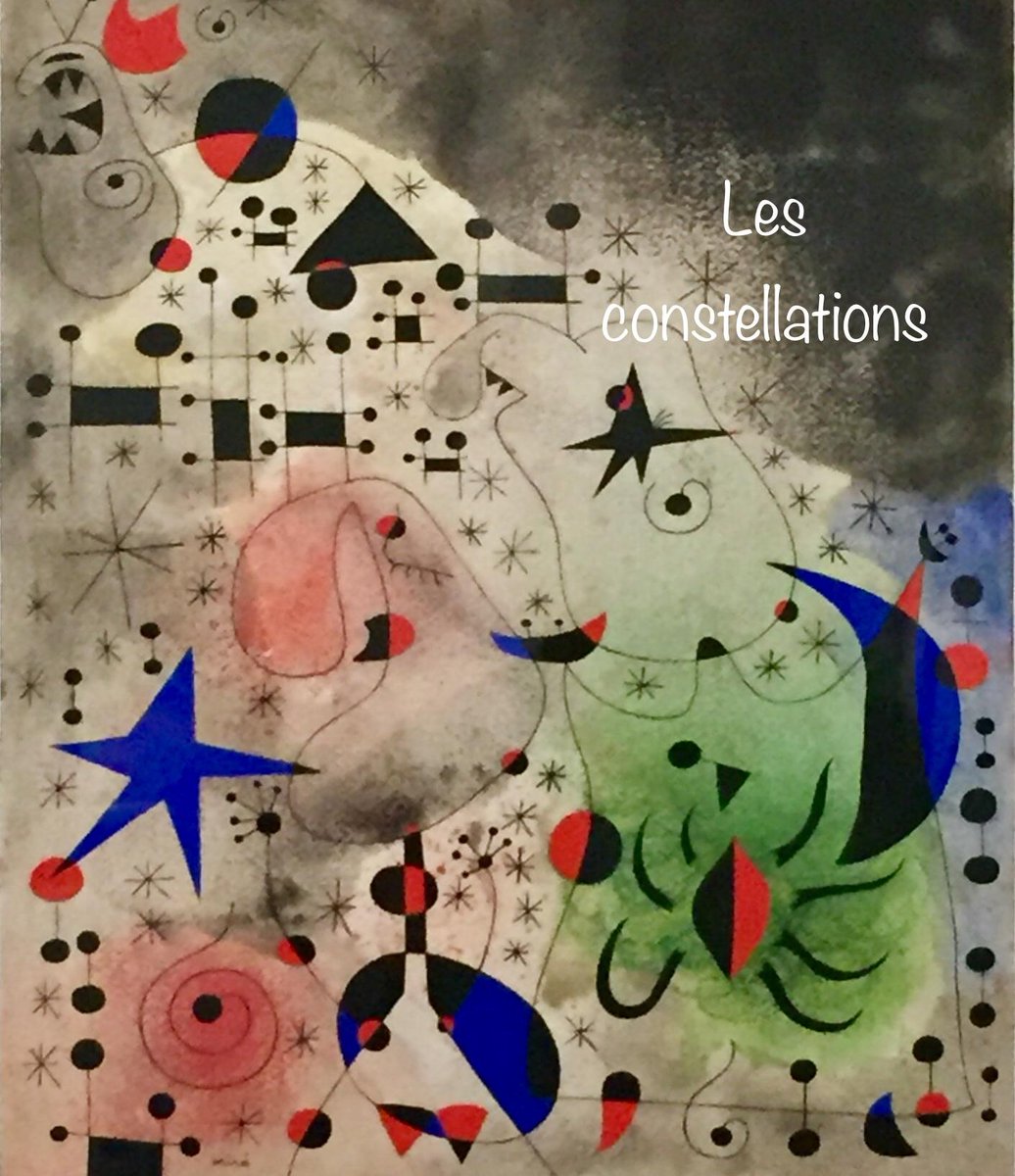patriciacarles's tweet photo. #expoMiro #JuanMiro #fauvisme #surréalisme   "Les Constellations"
« Il semble que Miro ait voulu déployer le plein registre de sa voix, cette voix au timbre de si loin discernable, qui s’élève à l’unisson des plus hautes voix inspirées » André Breton https://t.co/IH7cGm7RTN