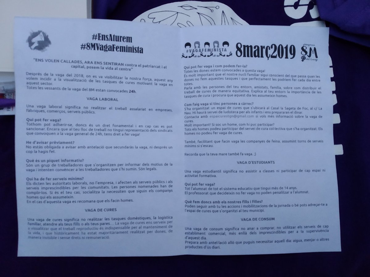 ColectivoFridas's tweet photo. Estem a la pl. Corsini de #Tarragona amb la taula informativa sobre la #VagaFeminista8M 
#FridasGo https://t.co/Lt6r3PJy1i