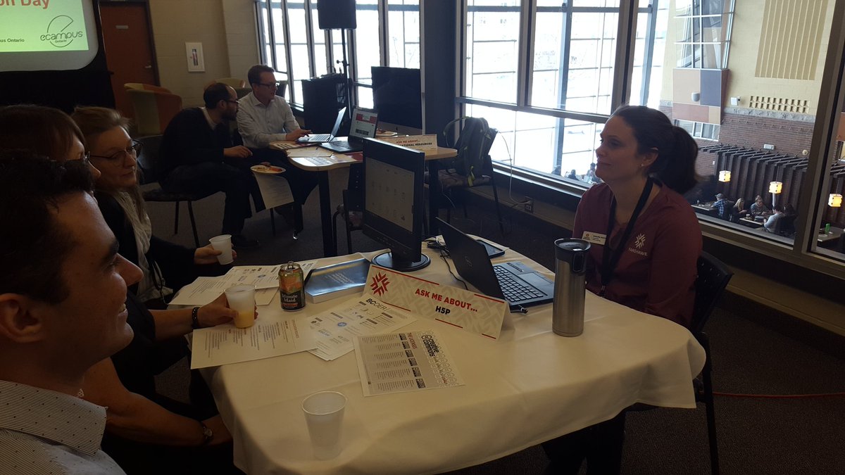 ProfDrewSays's tweet photo. Come ask Shauna Roch about open ed texbooks sprints and Pressbooks at Fanshawe's #OEWeek event today! Thanks for supporting us @eCampusOntario @FanshaweTeach https://t.co/afslIBDveV