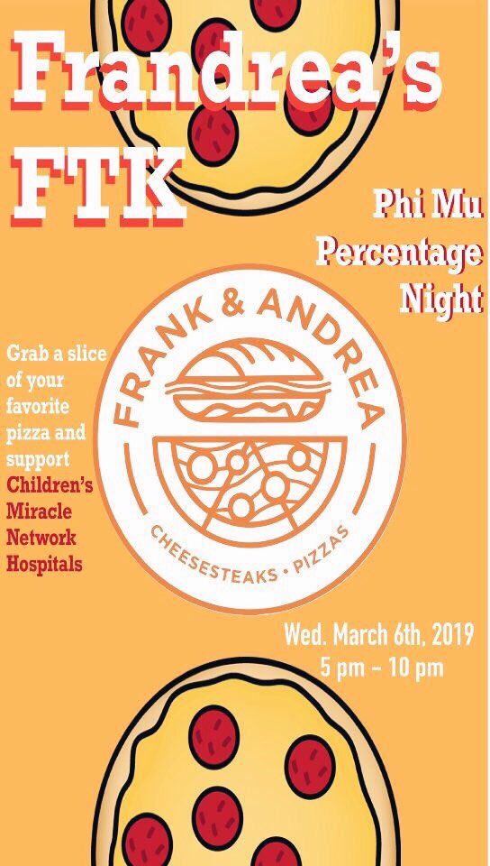 TONIGHT‼️ Come out to Frank and Andrea’s to grab a slice of pizza and support CMN Hospitals! See you there 🤩