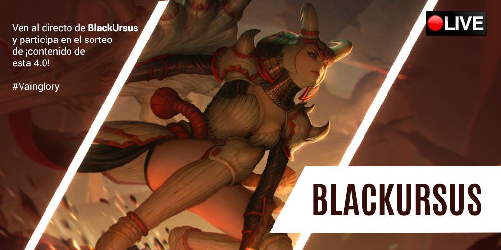 EVENTO ACTUALIZACIÓN 4.0 #Vainglory
Ven al directo de <a href="/black_ursus/">Genís Amores - (Black Ursus)</a> y participa en el sorteo para poder conseguir contenido de la actualización 4.0. Atento a las instrucciones que da en el chat.
▶️ twitch.tv/black_ursus