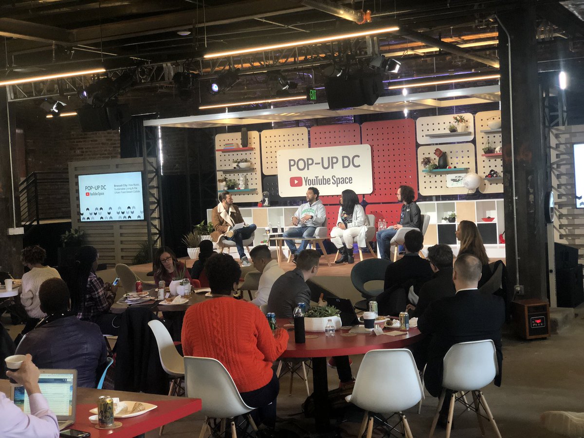 LIMAcoalition's tweet photo. How Artists, the Internet And Social Impact Collide at the #YouTubePopUp in DC. Moderated by @nickhuffbarili, @BroccoliCity’s Daryl Perkins, @jouelzy and @HispanicArts fellow, Arthur Kohn. ✊🏽 #RepresentationMatters #MoreLIMA https://t.co/Q053kQP3fw