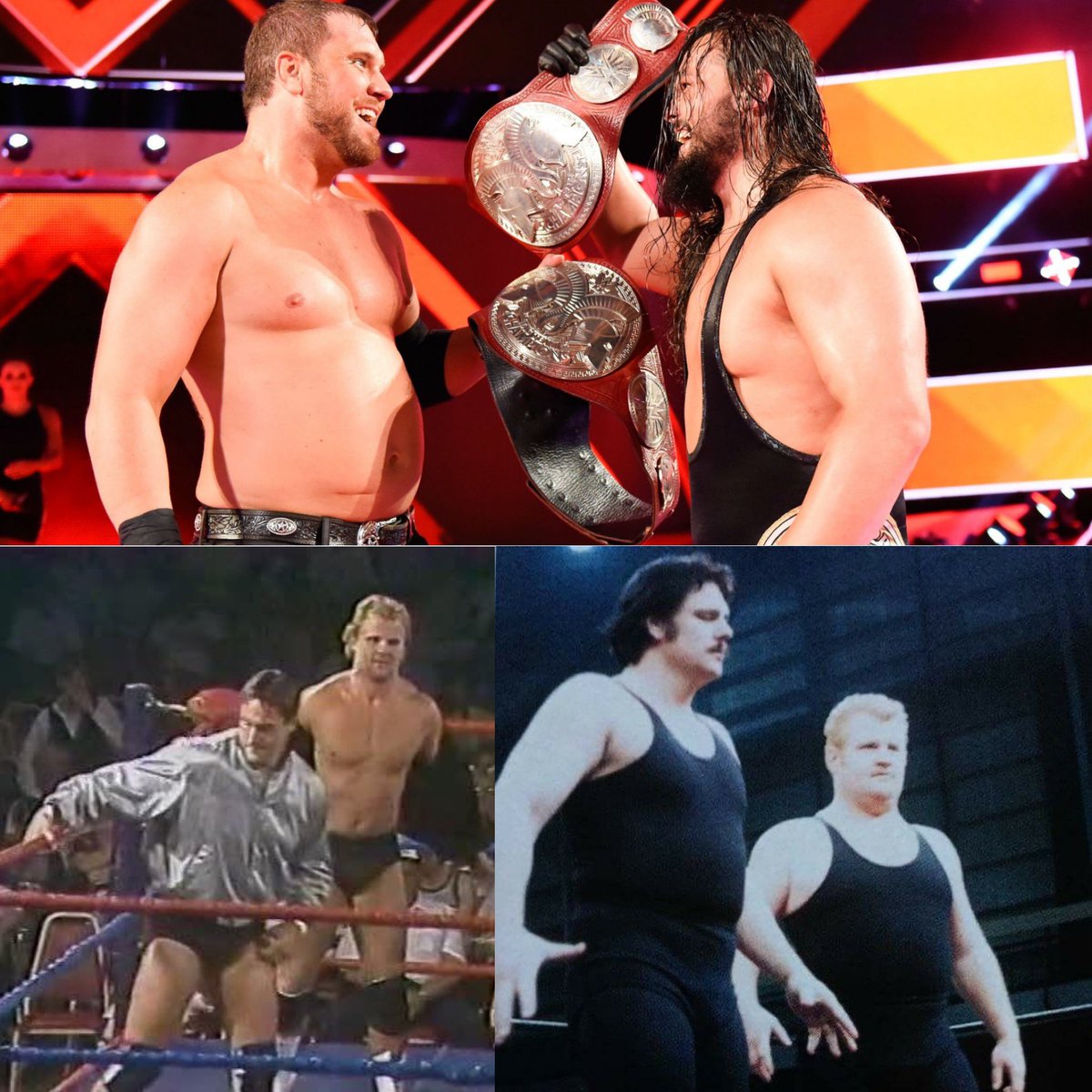 HPCBadGuys's tweet photo. For some #ProWrestling runs deep in the veins. #thirdgeneration #curtisaxel #bodallas #mrpefect #irs #theaxe #blackjack https://t.co/p25gsRKuKA