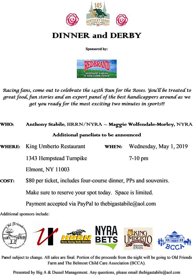 Anthony J Stabile Pa Twitter Tickets For Dinner And Derby Pres By Red Brand Fence Are On Sale Now I Ll Be Joined By Maggiewolfndale And Others The Next Panelist Will Be Announced