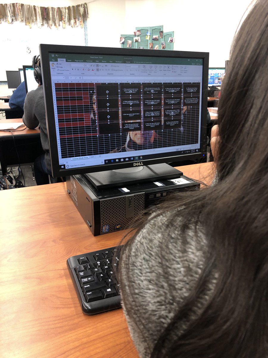coachmmurray's tweet photo. Day three of creating our Board games in Excel! I am so impressed with our kiddos work. They are going to have a blast playing each others games! #LISDFutureFocus https://t.co/BApAALPBpm