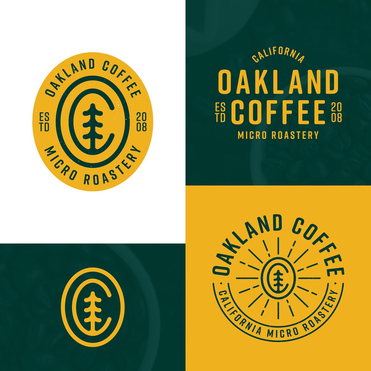 Branding concept as a fun project —Oakland Coffee ☕️. 
#coffeebrand #Logodesigner