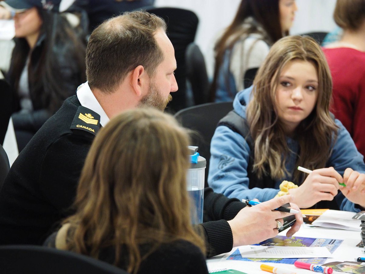 JA_CentralAB's tweet photo. What a buzz! Students are learning a ton about their future #careers from our volunteer mentors! #jasawoc #rbcfoundation @JASouthAlberta https://t.co/wBdKVAFJLx