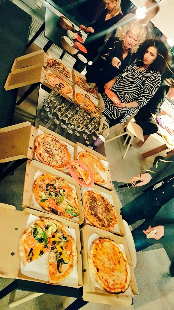 WeAreHybridIT's tweet photo. You cannot have a launch party without tonnes of pizza #LaunchParty #pizzaparty #FujitsuCloudServiceAWS #wearehybridit https://t.co/KttOfqlC1m