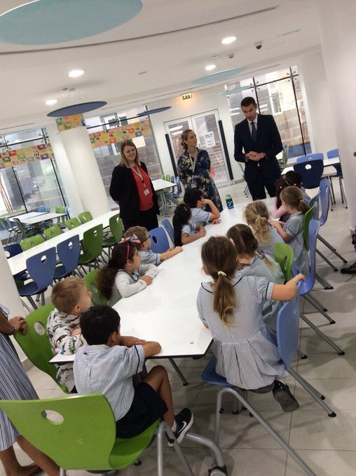 DubaiBritish_FS's tweet photo. FS2 have begun their transition visits to @DBSJumeirahPark where they met Mr. Stewart and Mrs. Falhi and some of the teachers. The children were taken to see the Yr 1 classrooms, outdoor learning area, art and music room. #DBFCommunity #DBF_livelearngrow https://t.co/C09IX06FTE