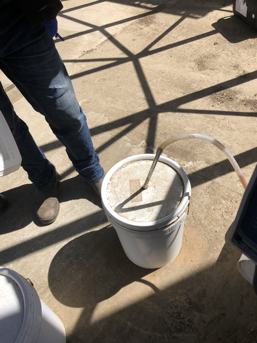So simple its genius food grade electric pump from ebay applying water and australian developed probiotic into grain auger going into the dairy (parlour)as dust suppressant and instant reduction in cell count in dairy cows 🐄 works on timer cost $200 many thanks Glen&amp;Paula Millar