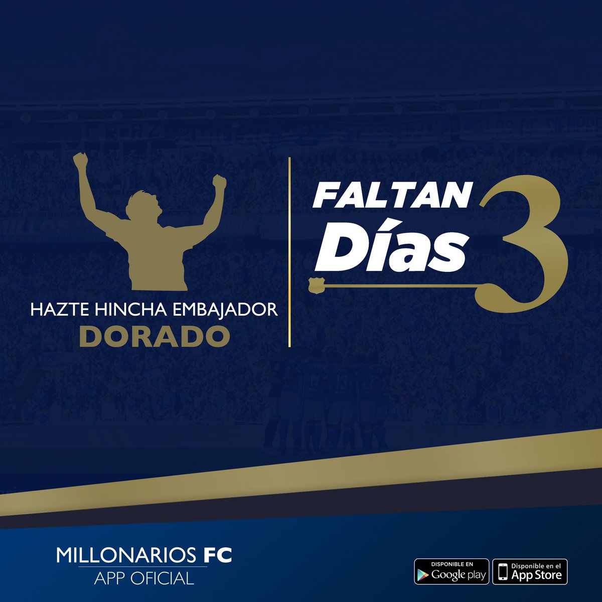 ¡En 3 días conocerás una nueva manera de vivir esta pasión! 😱🔵⚪️ 09.03.19 Ⓜ️⚽️ #HinchaEmbajadorDorado
