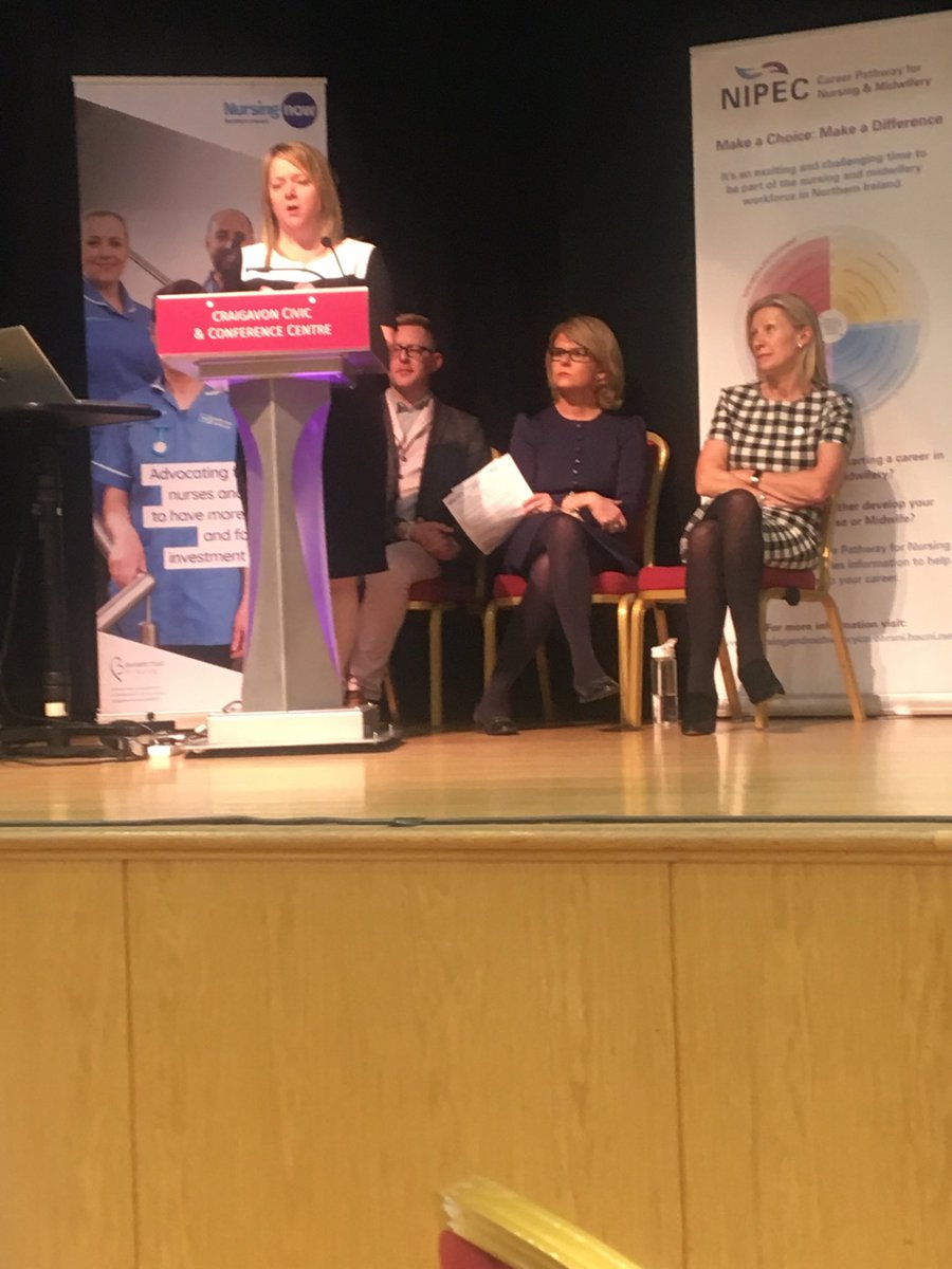 JoanneFitzsimo1's tweet photo. Frances Cannon, Dr Neal Cooke, Dr Karen McCutcheon and Sharon Conlan sharing progress of the Future Nurse Future Midwife project exciting times ahead! #NIPEC19 @setrust @davidson_sharon @QUBSONM @UlsterUni @NIPEC_online https://t.co/CdcxJYo13e